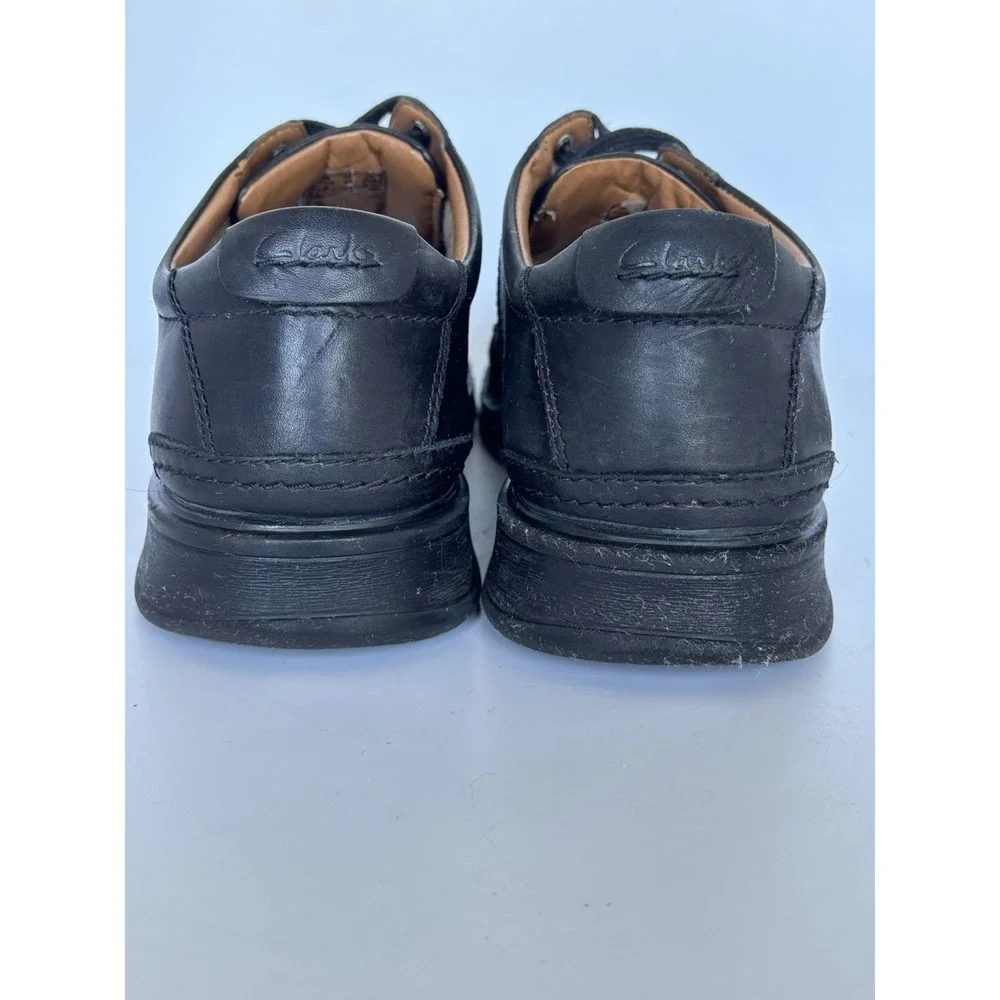 Clarks Touareg Vibe Mens 11.5 US/45 EU Oxford Shoe Black‎ Leather Casual Office